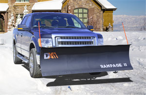 RAMPAGE II SNOWPLOW ON TRUCK